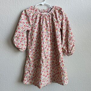 Cath Kidston London Girls Floral Long Sleeve Dress size 4-5 Years